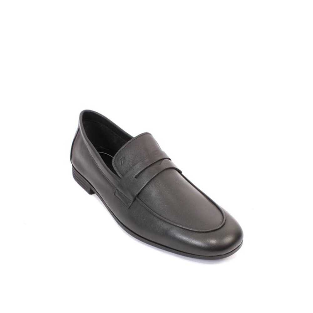 Frau 2498 Black Leather Moccasins Loafers Shoes